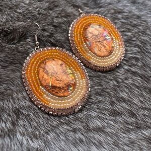 Beaded earrings • Indigenous made